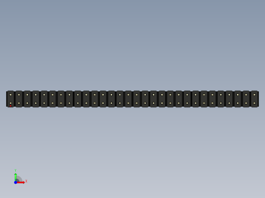 彩色公头100mil（2.54mm）系列-DS1021_black_2x30p_100mil_Type5_rev1.0前视缩略图