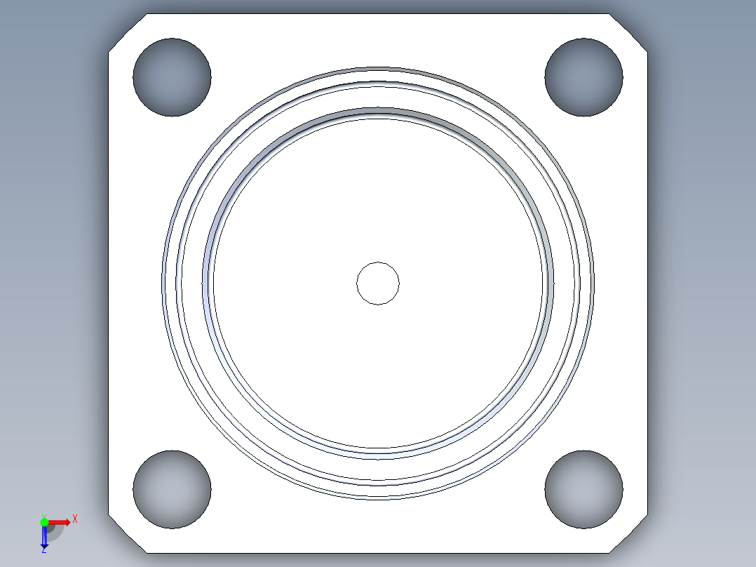 KOSMEKLZ0300-SQ多系列多零件图纸模型多系列多零件图纸模型俯视图