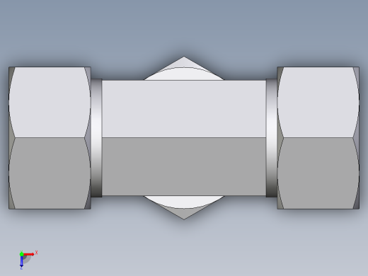 卡套式工业通用硬管接头EO_Assembled_adjustable_standpipe_branch_tee_EVT30SM71俯视缩略图