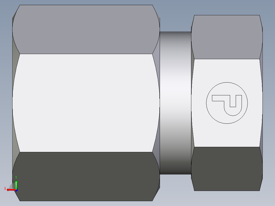 卡套式工业通用硬管接头EO_Blanking_plug_for_tube_ends_ROV08ZSCF后视图