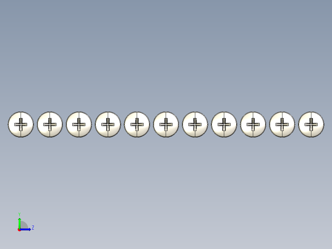 螺丝 M4 十字盘头-Screws M4 Phillips Pan Head Machine Screws左视图