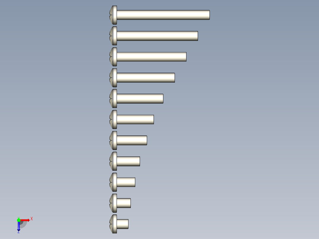 螺丝 M4 十字盘头-Screws M4 Phillips Pan Head Machine Screws俯视图
