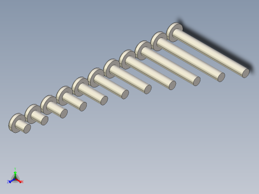 螺丝 M4 十字盘头-Screws M4 Phillips Pan Head Machine Screws正等轴测缩略图