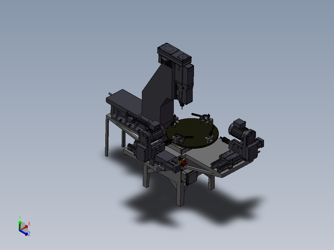 圆盘铣削作业综合工作机