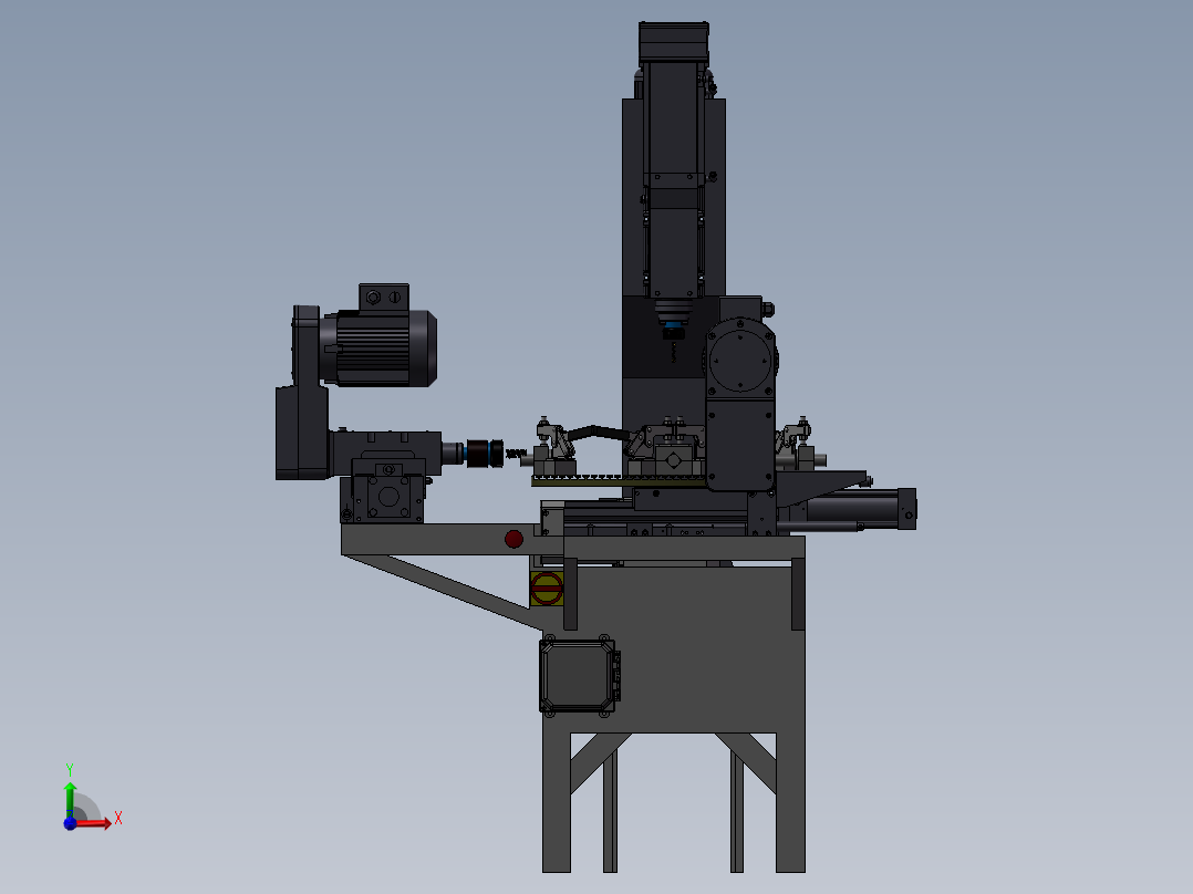 圆盘铣削作业综合工作机前视图