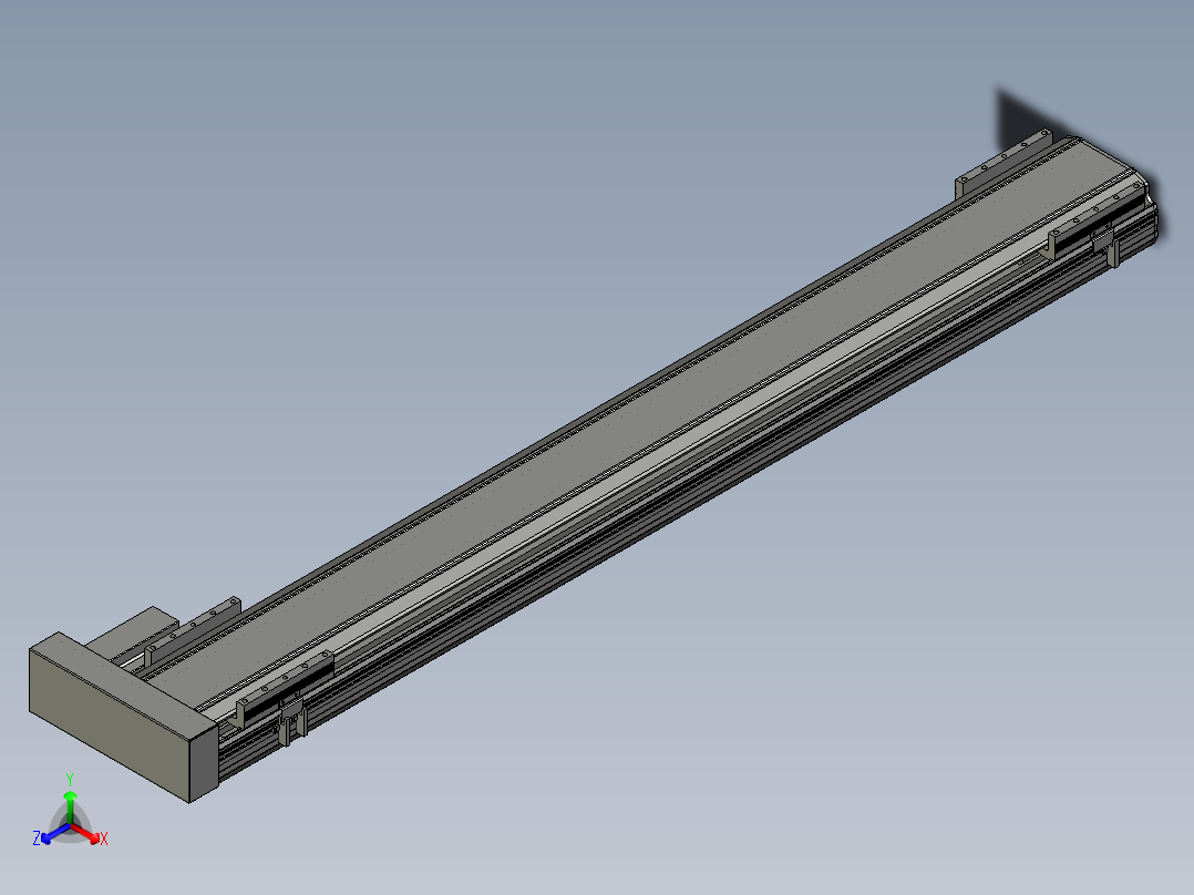 直线模组LHA170-S1350-R设计图纸主视图