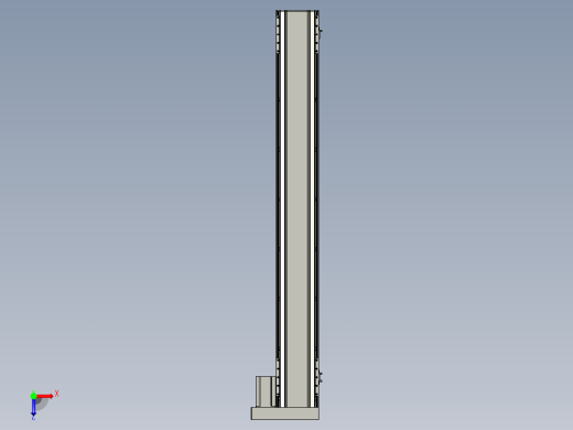 直线模组LHA170-S1350-R设计图纸俯视缩略图