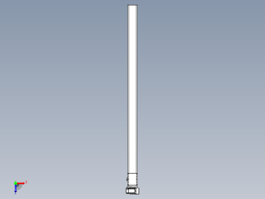 同步带全封闭直线模组TPA-HCB-105D-90-L1750-RU-Y-P20-N3俯视缩略图