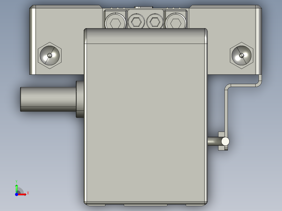 威洛博直线电机模组EB4-L80-S600-光轴前视图