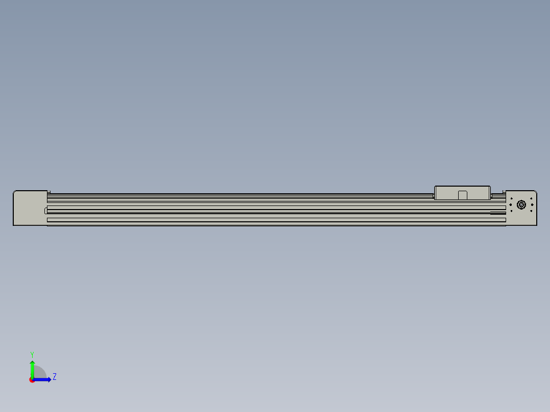 威洛博直线电机模组EB4-L80-S600-光轴左视图