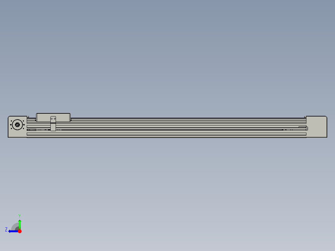 威洛博直线电机模组EB4-L80-S600-光轴右视图