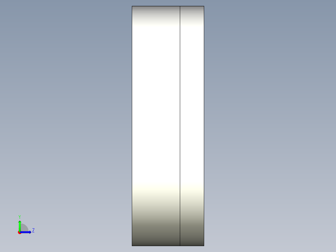 分割定位柱調整環 2212-3D多系列多零件图纸模型左视图