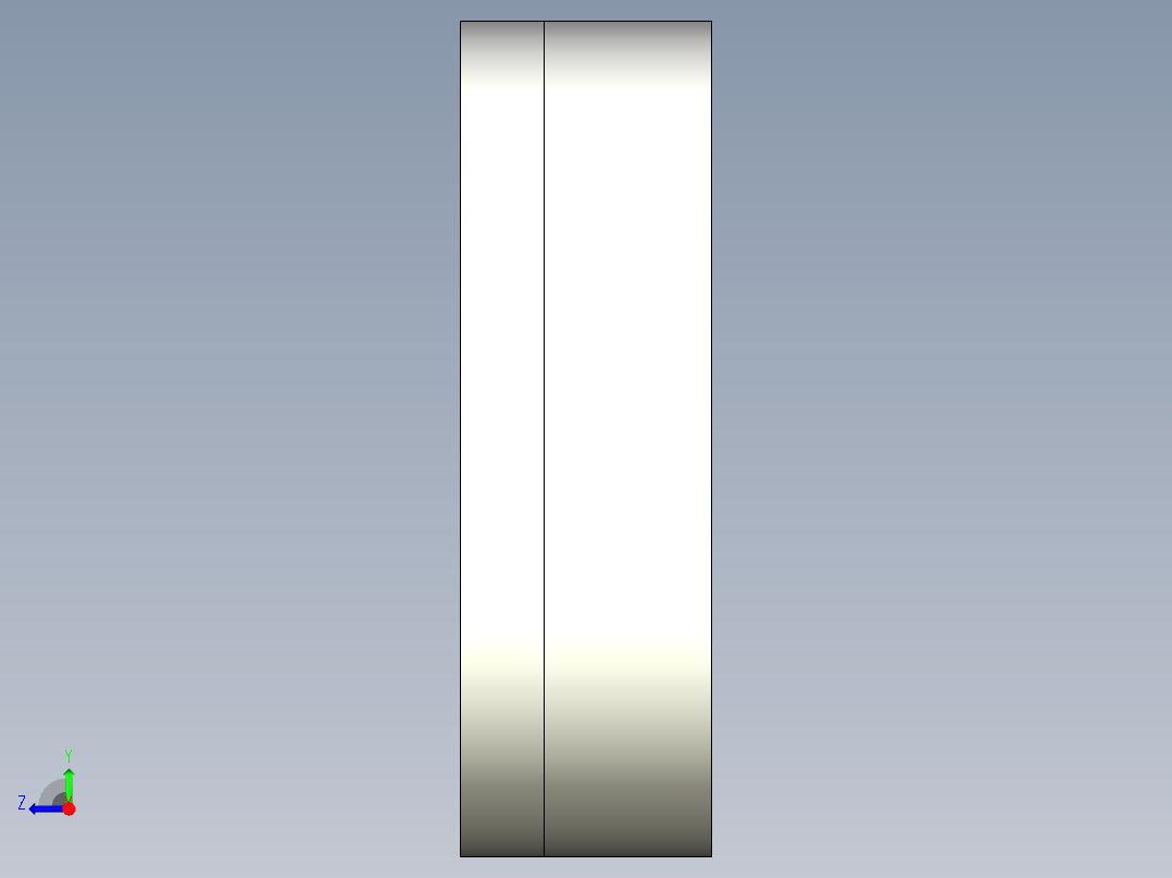 分割定位柱調整環 2212-3D多系列多零件图纸模型右视图