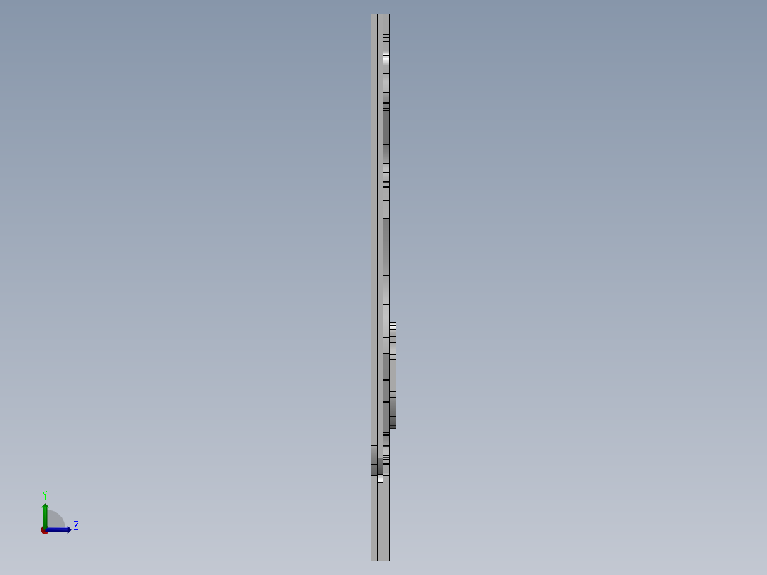 激光下料拼图卡片夹Parasolid, SOLIDWORKS 2015, STEP _ IGES左视图