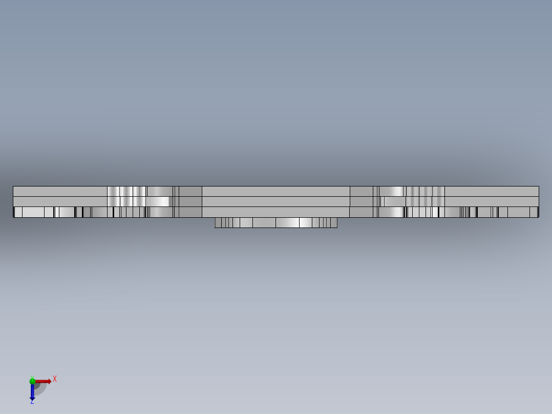 激光下料拼图卡片夹Parasolid, SOLIDWORKS 2015, STEP _ IGES俯视图