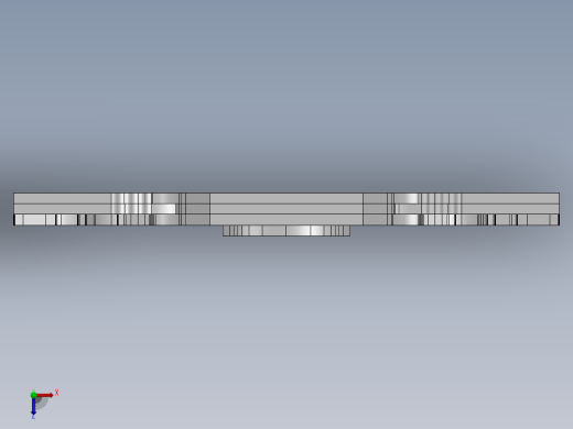 激光下料拼图卡片夹Parasolid, SOLIDWORKS 2015, STEP _ IGES俯视缩略图