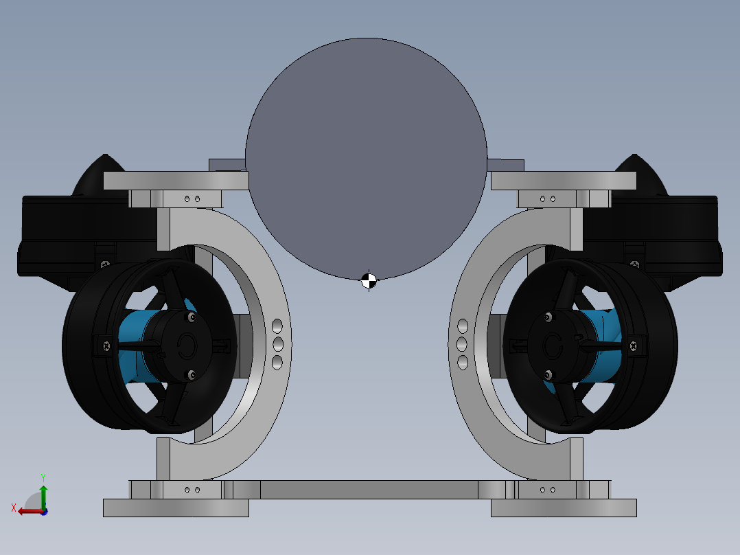 ROV探索水下潜航器--sw后视图