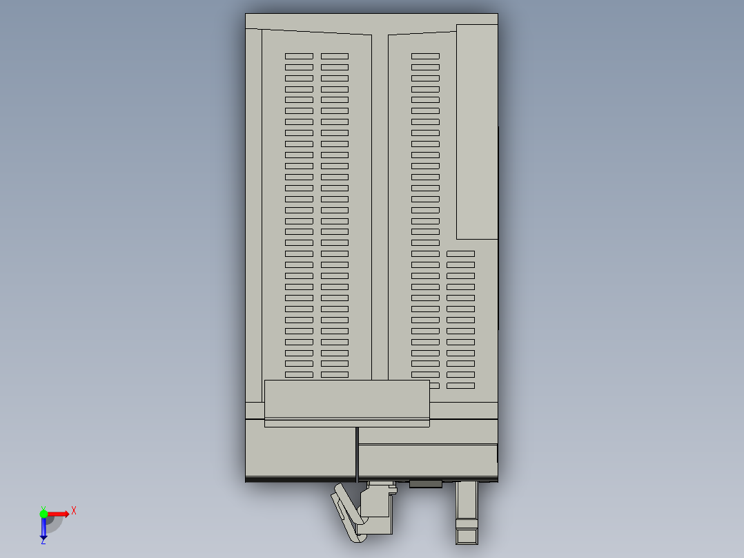 MDDKT2412E伺服马达俯视图