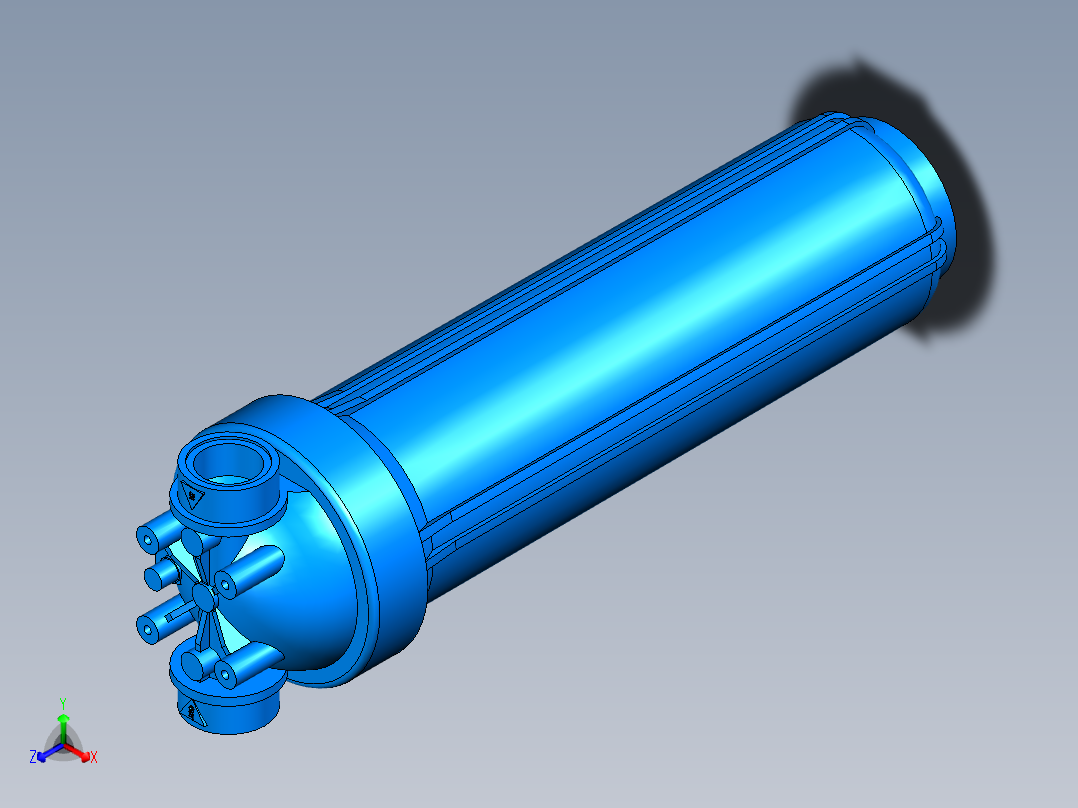 筒式过滤器外壳BIG DUO 20主视图
