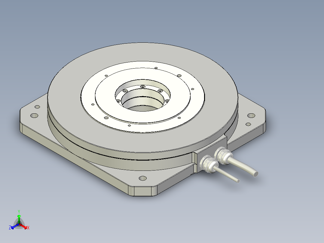 224-030直驱电机正等轴测图