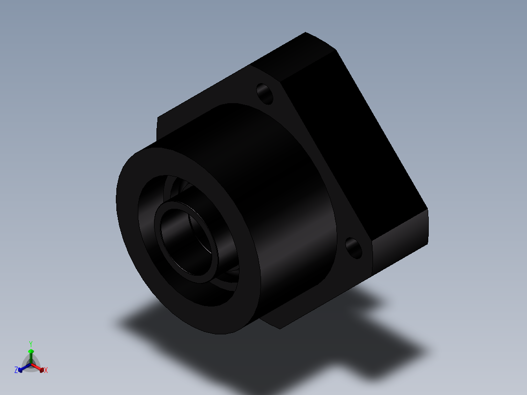 丝杆固定侧LEB01-20主视图