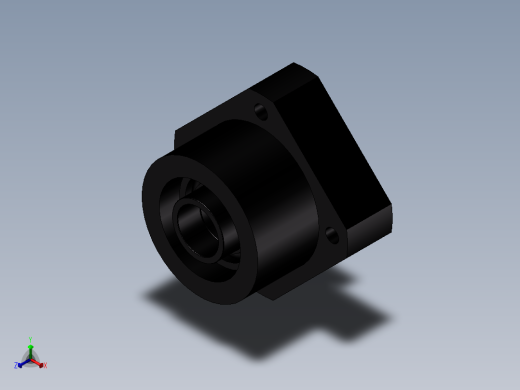 丝杆固定侧LEB01-20正等轴测缩略图