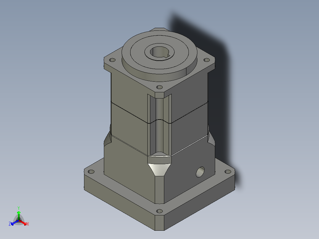 斜齿孔PGH090-L2 19-110-145-M8 .STEP主视图