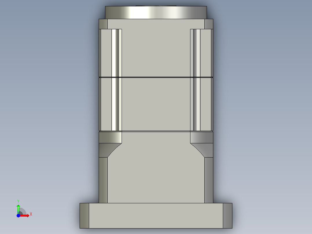 斜齿孔PGH090-L2 19-110-145-M8 .STEP前视图