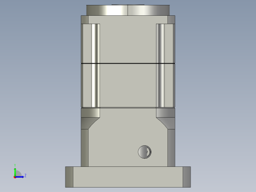 斜齿孔PGH090-L2 19-110-145-M8 .STEP左视缩略图