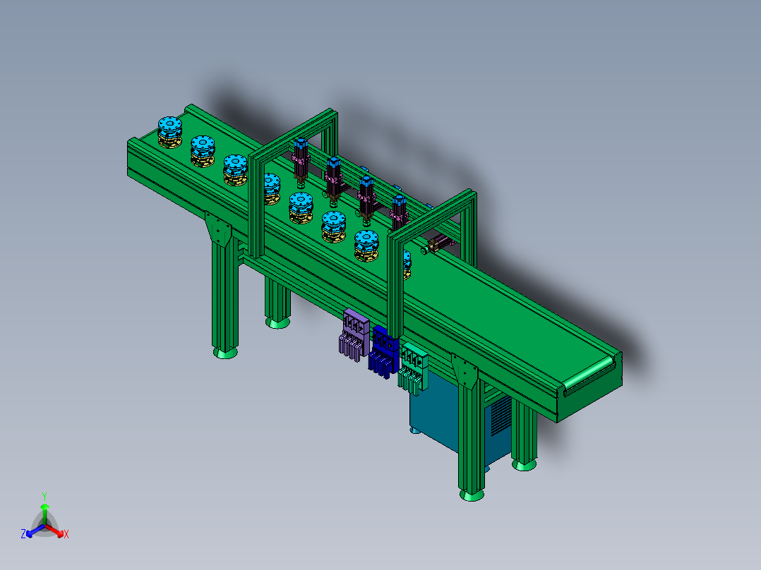 阀体夹持定位输送线