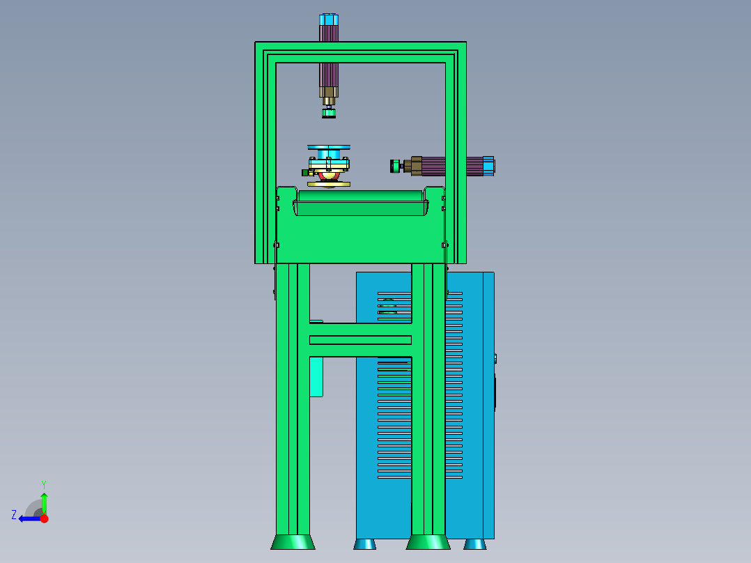阀体夹持定位输送线右视图