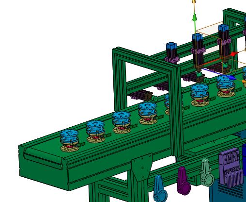 阀体夹持定位输送线