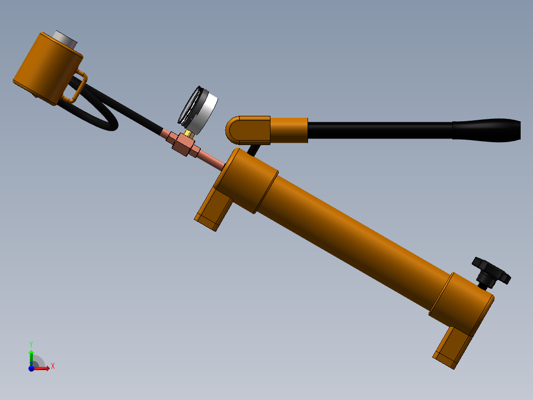 液压千斤顶前视图