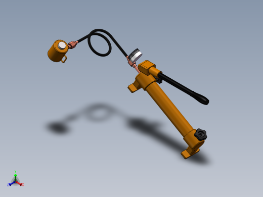 液压千斤顶正等轴测缩略图