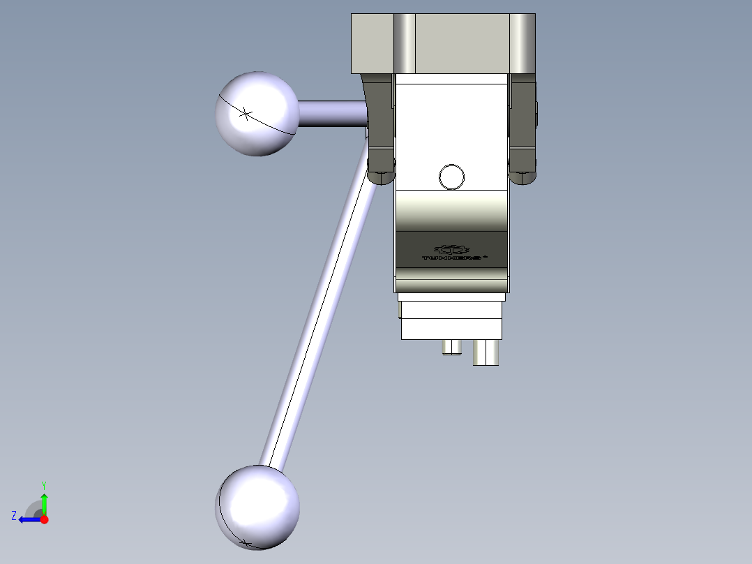 德克斯TUNKERS气缸数模V2 63.1 Z A12 T12 5~44_GRAD右视图