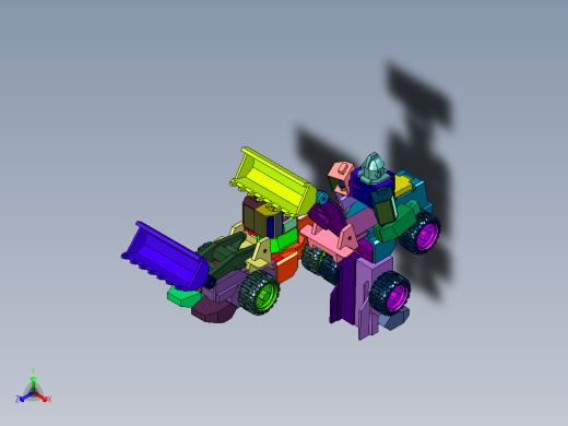 金刚工程车挖掘机机器人