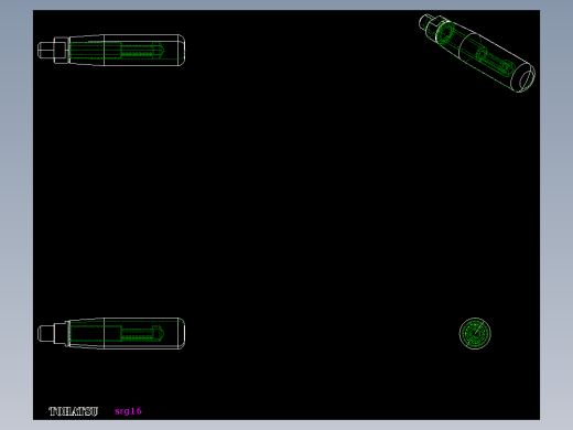 旋轉把手(不銹鋼)SRG-2D多系列多零件图纸模型