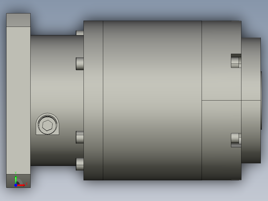 直齿孔PLE160-L2-LC 35-114.3-200-M12-ZJ.STEP前视图