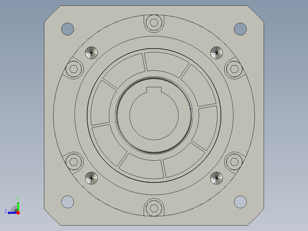 直齿孔PLE160-L2-LC 35-114.3-200-M12-ZJ.STEP右视图