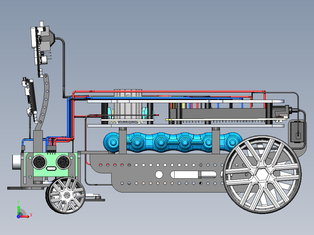 人工智能编程小车sw20可编辑前视图
