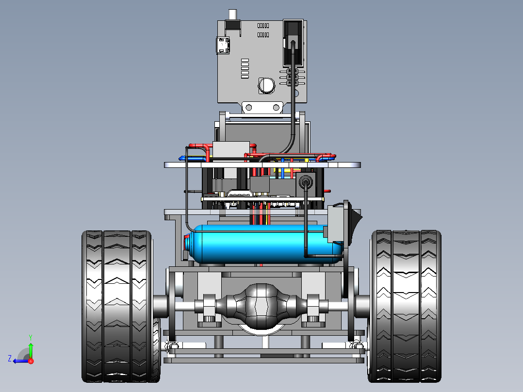 人工智能编程小车sw20可编辑右视图