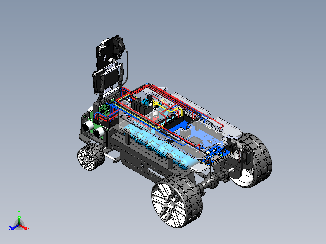 人工智能编程小车sw20可编辑正等轴测图