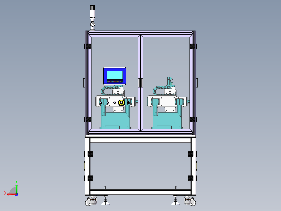 手机后盖打螺丝设备sw18后视图