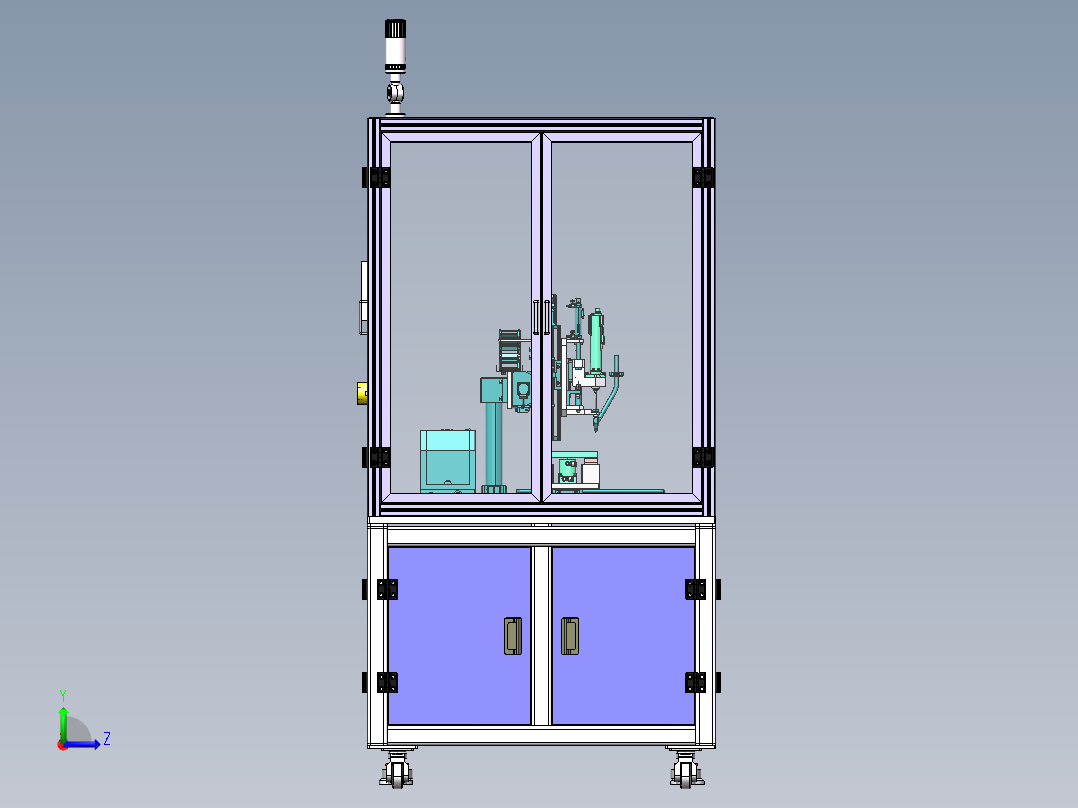 手机后盖打螺丝设备sw18左视图