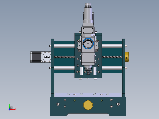 轨道零部件激光自动除胶系统设计前视缩略图