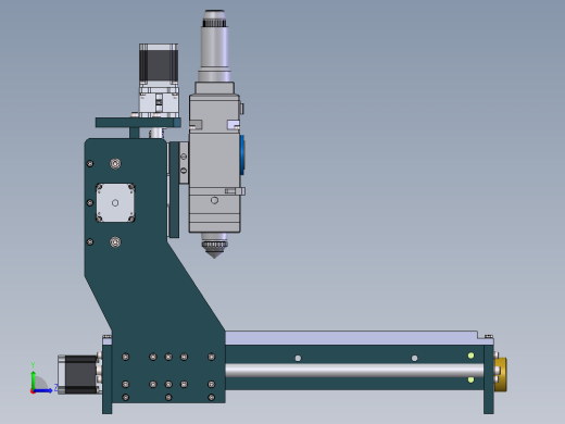 轨道零部件激光自动除胶系统设计左视缩略图