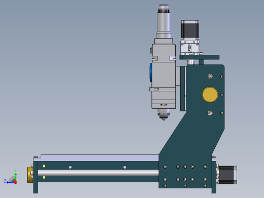 轨道零部件激光自动除胶系统设计右视缩略图