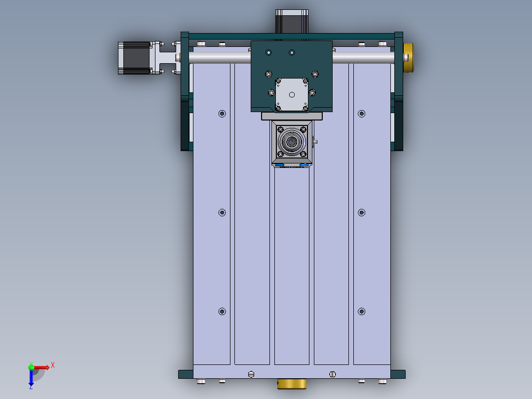轨道零部件激光自动除胶系统设计俯视图