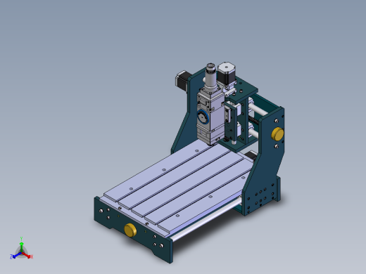 轨道零部件激光自动除胶系统设计正等轴测缩略图