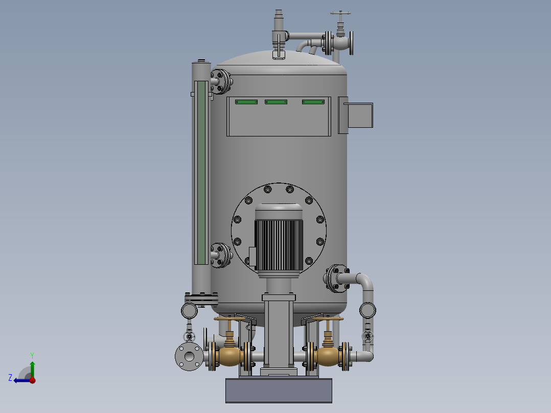 耐压测试罐右视图